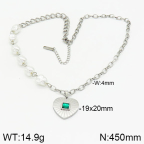 Stainless Steel Necklace  2N3001023bbov-434