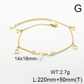 Stainless Steel Anklets  6A9000636bhva-201