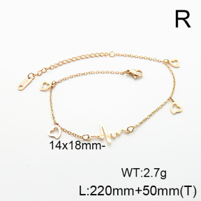 Stainless Steel Anklets  6A9000637bhva-201