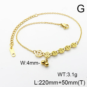 Stainless Steel Anklets  6A9000639bhva-201