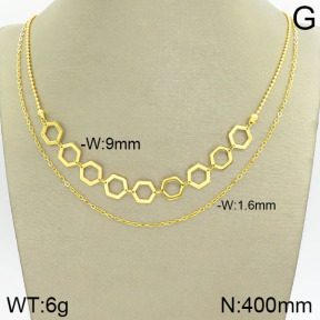 Stainless Steel Necklace  2N2002516bbov-464