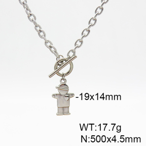 Stainless Steel Necklace  6N2003704bbov-908