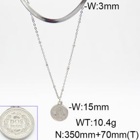 Stainless Steel Necklace  6N2003714bbov-908