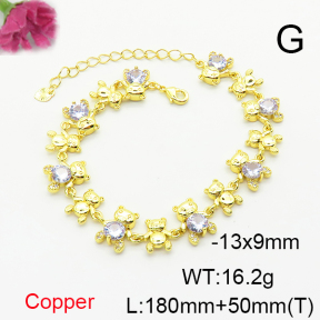 Fashion Copper Bracelet  F6B406034bhia-L017