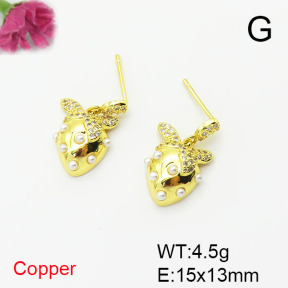 Fashion Copper Earrings  F6E404536bbov-L017
