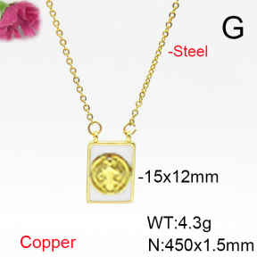 Fashion Copper Necklace  F6N300853vail-L017