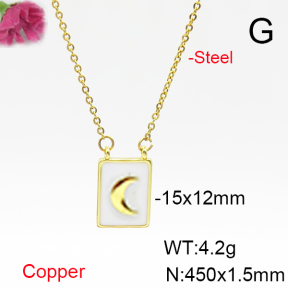 Fashion Copper Necklace  F6N300854vail-L017