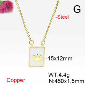 Fashion Copper Necklace  F6N300858vail-L017