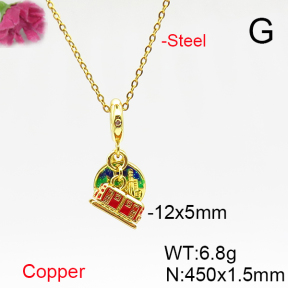 Fashion Copper Necklace  F6N300861baka-L017