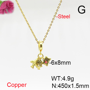 Fashion Copper Necklace  F6N300862baka-L017
