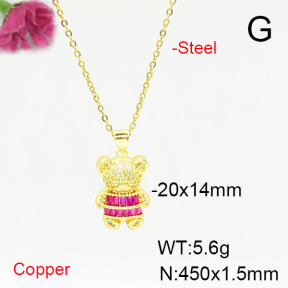 Fashion Copper Necklace  F6N405590vbmb-L017