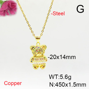 Fashion Copper Necklace  F6N405592vbmb-L017