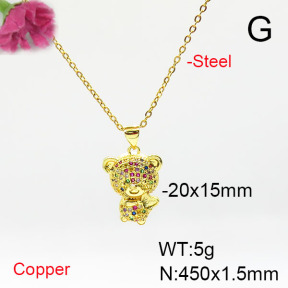 Fashion Copper Necklace  F6N405600ablb-L017