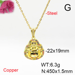 Fashion Copper Necklace  F6N405601vbmb-L017
