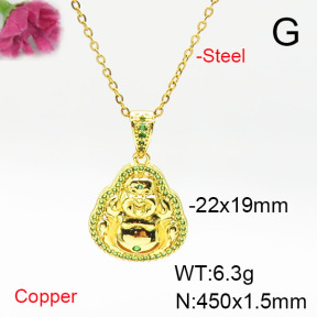 Fashion Copper Necklace  F6N405602vbmb-L017