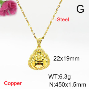 Fashion Copper Necklace  F6N405603vbmb-L017