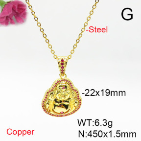 Fashion Copper Necklace  F6N405605vbmb-L017