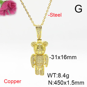 Fashion Copper Necklace  F6N405606vbnb-L017