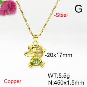 Fashion Copper Necklace  F6N405610ablb-L017