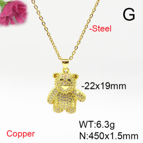 Fashion Copper Necklace  F6N405612vbnb-L017