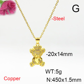 Fashion Copper Necklace  F6N405617aajl-L017