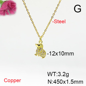 Fashion Copper Necklace  F6N405619vail-L017