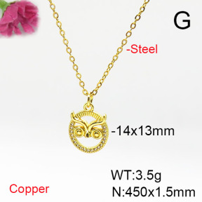 Fashion Copper Necklace  F6N405621vail-L017