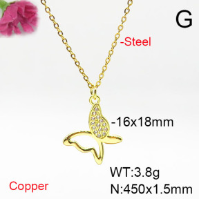 Fashion Copper Necklace  F6N405626vail-L017