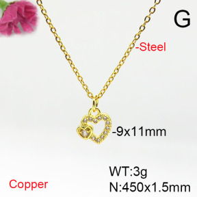 Fashion Copper Necklace  F6N405627avja-L017