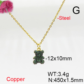 Fashion Copper Necklace  F6N405694baka-L017