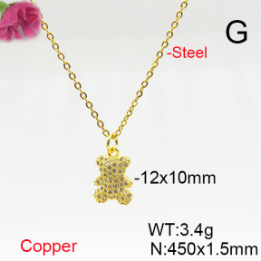 Fashion Copper Necklace  F6N405697baka-L017