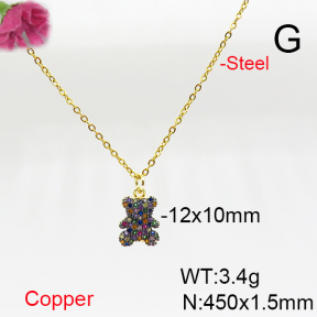 Fashion Copper Necklace  F6N405698baka-L017
