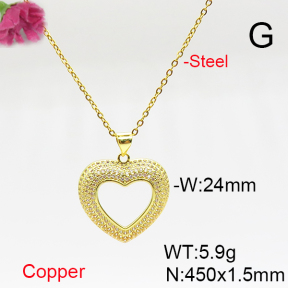 Fashion Copper Necklace  F6N405701vbnb-L017