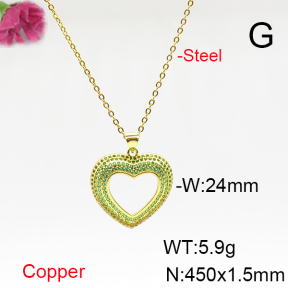 Fashion Copper Necklace  F6N405703vbnb-L017