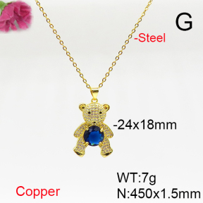 Fashion Copper Necklace  F6N405704vbmb-L017