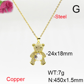 Fashion Copper Necklace  F6N405705vbmb-L017
