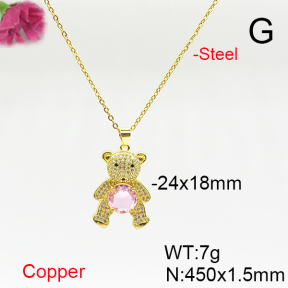 Fashion Copper Necklace  F6N405708vbmb-L017