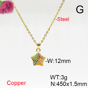 Fashion Copper Necklace  F6N405716avja-L017