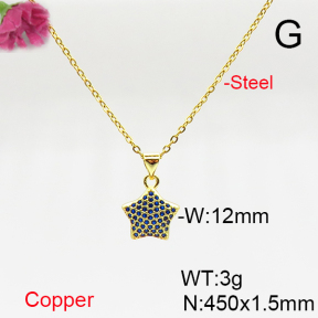 Fashion Copper Necklace  F6N405717avja-L017