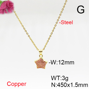 Fashion Copper Necklace  F6N405720avja-L017