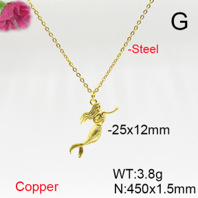 Fashion Copper Necklace  F6N405721avja-L017