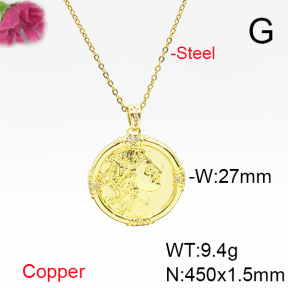 Fashion Copper Necklace  F6N405728baka-L017