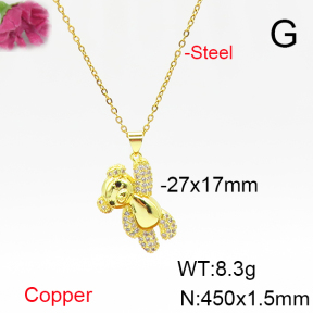 Fashion Copper Necklace  F6N405729ablb-L017