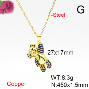 Fashion Copper Necklace  F6N405730ablb-L017