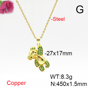 Fashion Copper Necklace  F6N405735ablb-L017