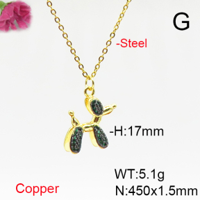 Fashion Copper Necklace  F6N405736aakl-L017