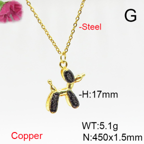 Fashion Copper Necklace  F6N405737aakl-L017