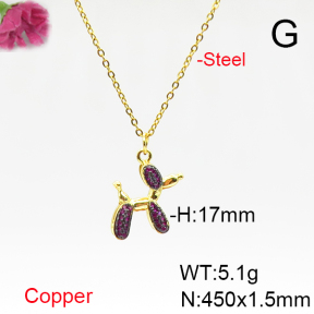 Fashion Copper Necklace  F6N405738aakl-L017