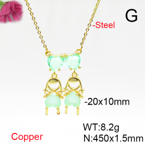 Fashion Copper Necklace  F6N405741vbmb-L017