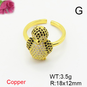 Fashion Copper Ring  F6R401424bbov-L017